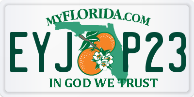 FL license plate EYJP23