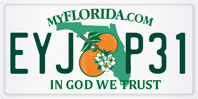 FL license plate EYJP31