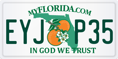FL license plate EYJP35
