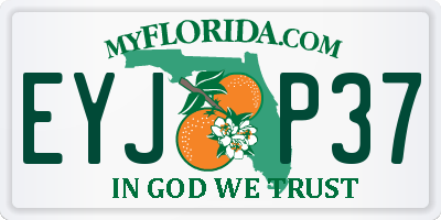FL license plate EYJP37