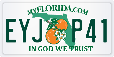 FL license plate EYJP41
