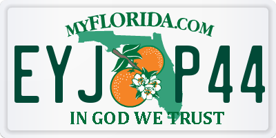 FL license plate EYJP44