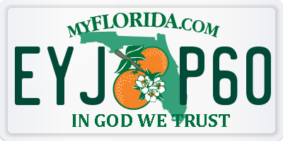 FL license plate EYJP60
