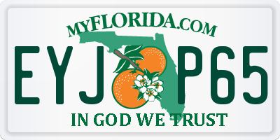 FL license plate EYJP65
