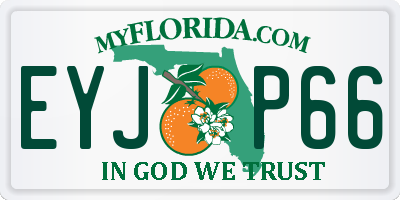 FL license plate EYJP66
