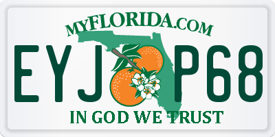 FL license plate EYJP68