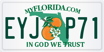 FL license plate EYJP71
