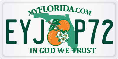 FL license plate EYJP72