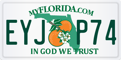 FL license plate EYJP74
