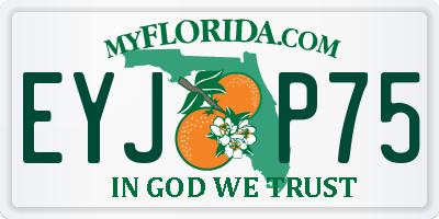 FL license plate EYJP75