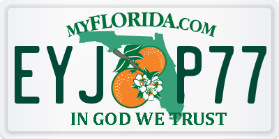 FL license plate EYJP77