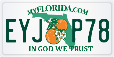 FL license plate EYJP78