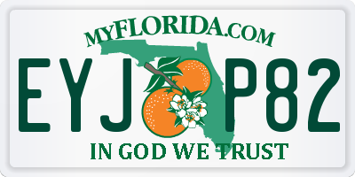 FL license plate EYJP82