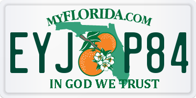 FL license plate EYJP84