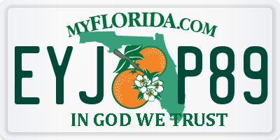 FL license plate EYJP89