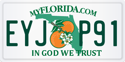 FL license plate EYJP91