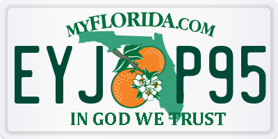 FL license plate EYJP95