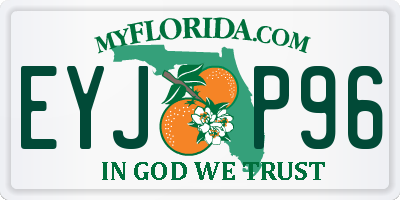 FL license plate EYJP96