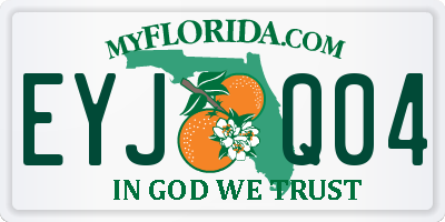 FL license plate EYJQ04
