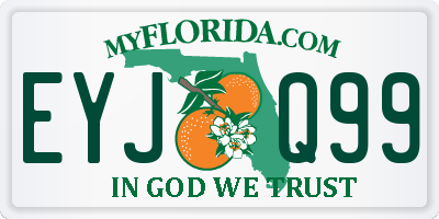 FL license plate EYJQ99
