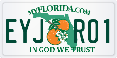 FL license plate EYJR01
