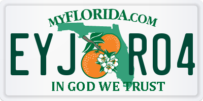 FL license plate EYJR04
