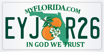 FL license plate EYJR26
