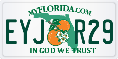 FL license plate EYJR29