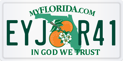FL license plate EYJR41