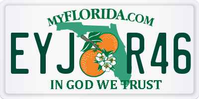 FL license plate EYJR46