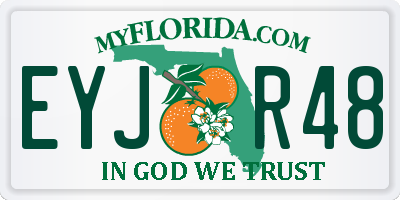 FL license plate EYJR48