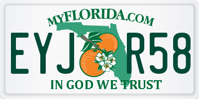 FL license plate EYJR58