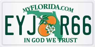 FL license plate EYJR66