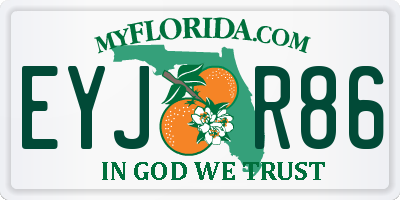 FL license plate EYJR86