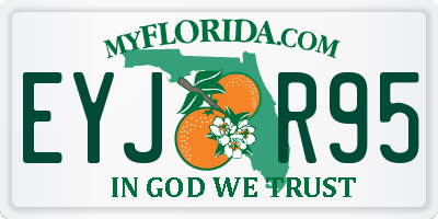 FL license plate EYJR95