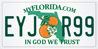 FL license plate EYJR99