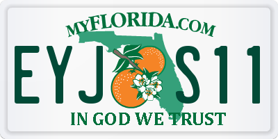 FL license plate EYJS11