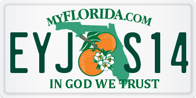 FL license plate EYJS14