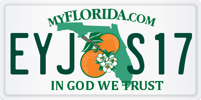 FL license plate EYJS17