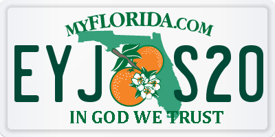 FL license plate EYJS20