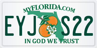 FL license plate EYJS22