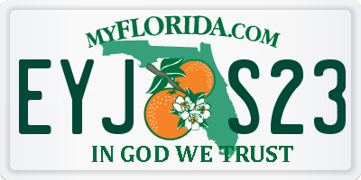 FL license plate EYJS23