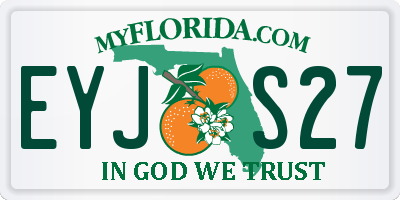 FL license plate EYJS27