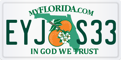 FL license plate EYJS33