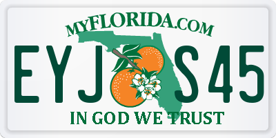 FL license plate EYJS45