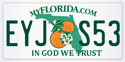 FL license plate EYJS53