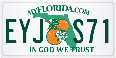 FL license plate EYJS71