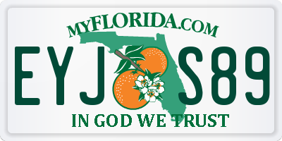 FL license plate EYJS89