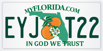 FL license plate EYJT22
