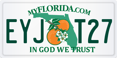FL license plate EYJT27
